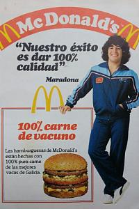 Maradona y McDonald's